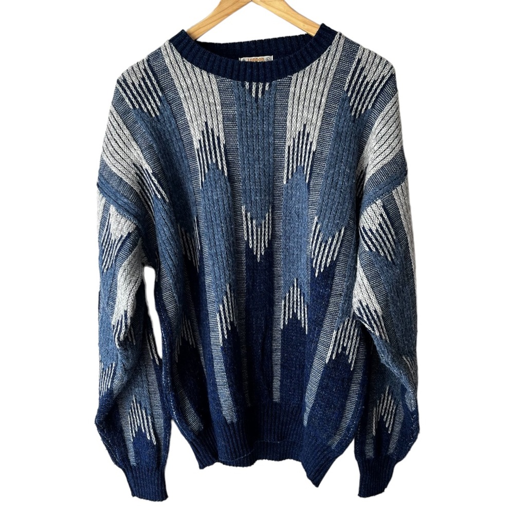 Vintage London Fog Blue Sweater, Size: L